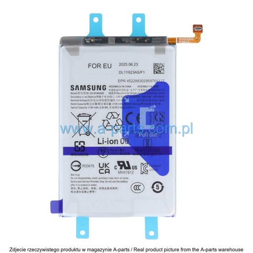 BATERIA SAMSUNG Z FOLD 7 SM-F966 EB-BF966ABE 2126MAH GH82-37550A (podstawowa) (ORYGINALNA)