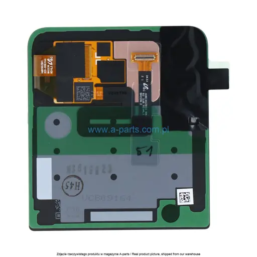 WYŚWIETLACZ LCD + EKRAN DOTYKOWY (ZEWNĘTRZNY) SAMSUNG Z FLIP3 5G SM-F711 - CZARNY - GH97-26773A | GH97-26774A (ORYGINALNY SERVICE PACK)