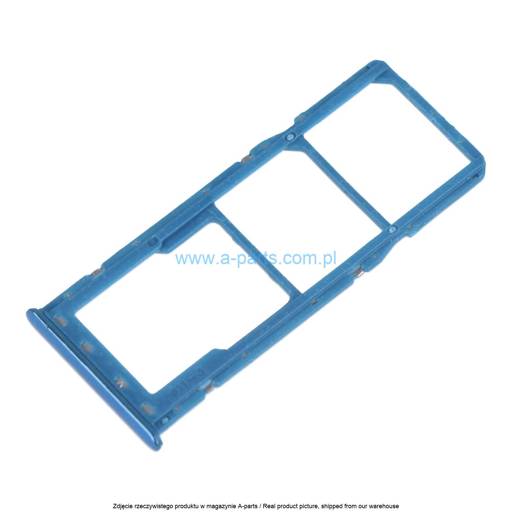 SZUFLADKA TACKA KARTY SIM SAMSUNG A50 SM-A505 - NIEBIESKA - GH98-43922C ( ORYGINALNA )