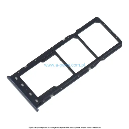 SZUFLADKA TACKA KARTY SIM SAMSUNG A10 SM-A105 - CZARNA - GH98-44169A ( ORYGINALNA )