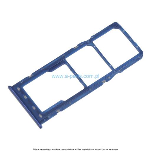 SZUFLADKA TACKA KARTY SIM SAMSUNG A10 SM-A105 - NIEBIESKA - GH98-44169B ( ORYGINALNA )