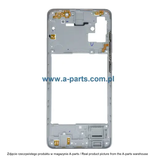 OBUDOWA RAMKA KORPUS SAMSUNG A51 SM-A515 - SREBRNA - GH98-46128A ( ORYGINALNA )