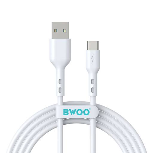 BWOO KABEL USB - USB-C 1M 3A BIAŁY BO-X172C