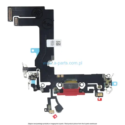 FLEX + GNIAZDO ŁADOWANIA DO IPHONE 13 MINI CZERWONE