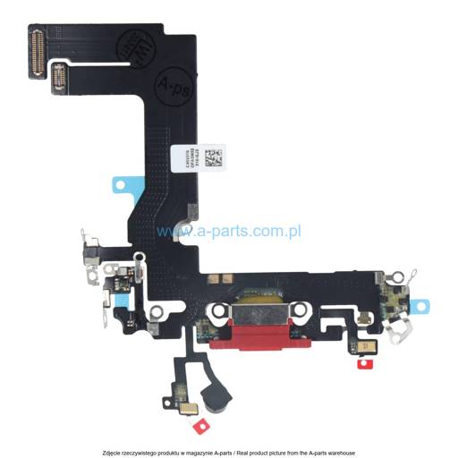 FLEX + GNIAZDO ŁADOWANIA DO IPHONE 13 MINI CZERWONE