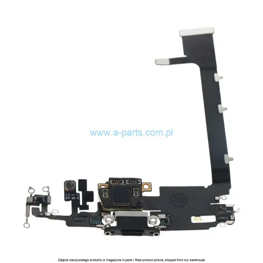 FLEX + GNIAZDO ŁADOWANIA DO IPHONE 11 PRO MAX CZARNY