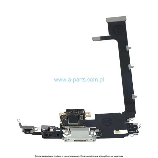 FLEX + GNIAZDO ŁADOWANIA DO IPHONE 11 PRO MAX BIAŁY