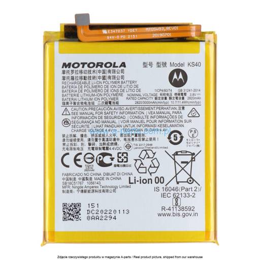 BATERIA KS40 MOTOROLA MOTO E6 PLAY XT2029 E6S E6S PLUS XT2053 E6I XT2053 - SB18C51767 SB18C85292 (ORYGINALNA)