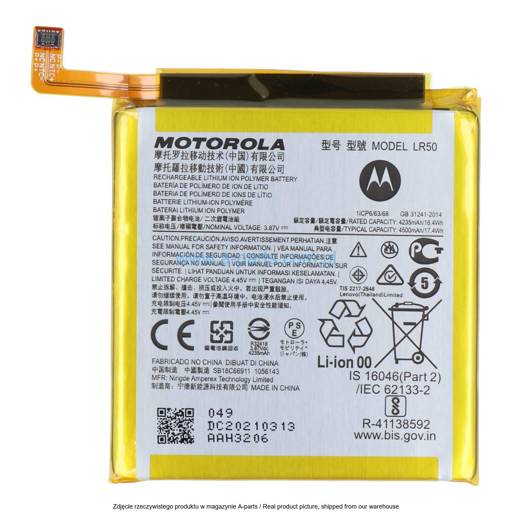 BATERIA LR50 MOTOROLA MOTO EDGE XT2063 - SB18C66911 ( ORYGINALNA )