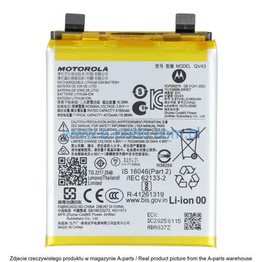 BATERIA MOTOROLA EDGE 50 NEO QV43 4310 MAH SB18E23273 (ORYGINAŁ)