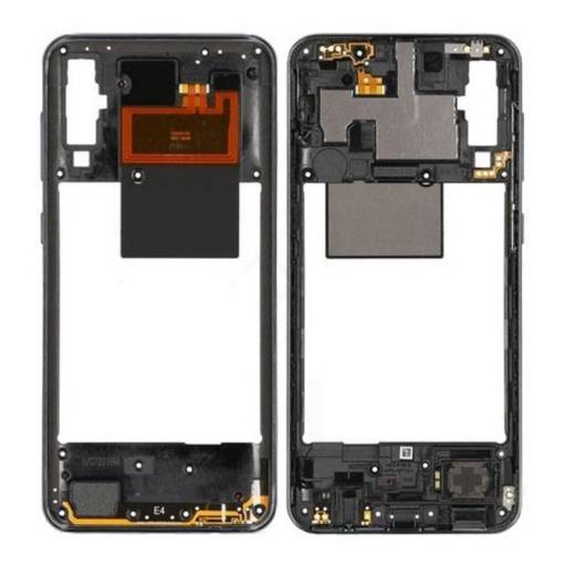 OBUDOWA RAMKA KORPUS SAMSUNG A50 SM-A505 - CZARNA - GH97-23209A ( ORYGINALNA )