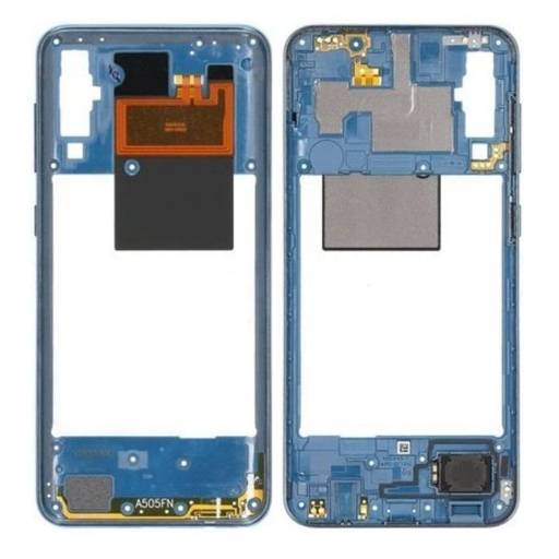 OBUDOWA RAMKA KORPUS SAMSUNG A50 SM-A505 - NIEBIESKA - GH97-23209C ( ORYGINALNA )