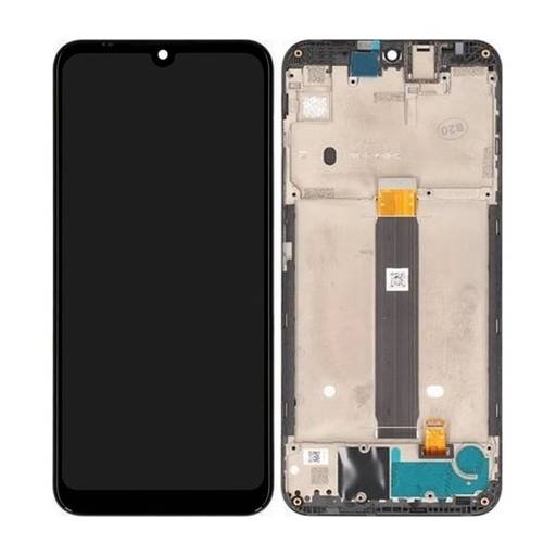 WYŚWIETLACZ LCD + EKRAN DOTYKOWY MOTOROLA MOTO E6 PLUS XT2025 - CZARNY - 5D68C14961 ( ORYGINALNY )