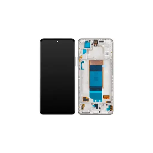 WYŚWIETLACZ LCD + EKRAN DOTYKOWY XIAOMI POCO F4 SREBRNY 56000KL11R00 (ORYGINALNY)