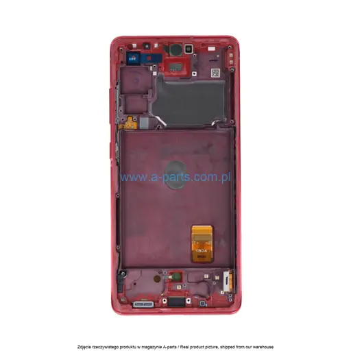 WYŚWIETLACZ LCD + EKRAN DOTYKOWY SAMSUNG G780 / G781 GALAXY S20 FE 4G / 5G CZERWONY GH82-24219E | GH82-24220E | GH82-31328E | GH82-31329E (ORYGINALNY)