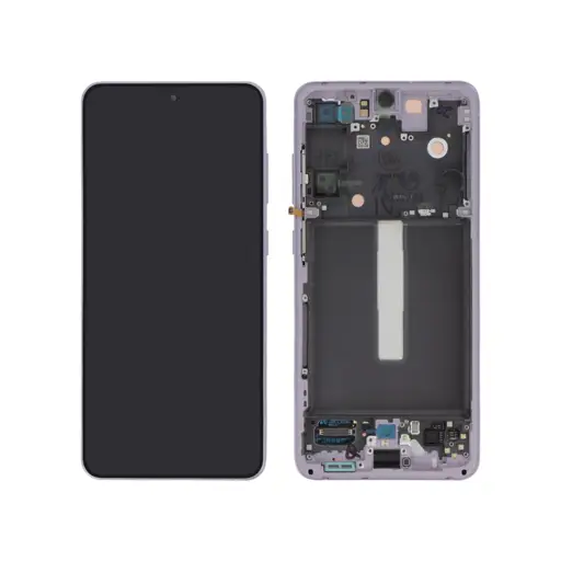 WYŚWIETLACZ LCD + EKRAN DOTYKOWY SAMSUNG G990 GALAXY S21 FE FIOLETOWY GH82-26414D | GH82-26420D | GH82-26590D (ORYGINALNY)