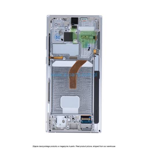 WYŚWIETLACZ LCD + EKRAN DOTYKOWY SAMSUNG S908 GALAXY S22 ULTRA BIAŁY GH82-27488C | GH82-27489C (ORYGINALNY)