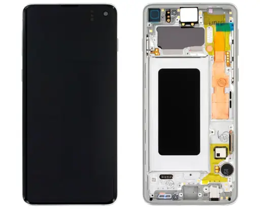 WYŚWIETLACZ LCD + EKRAN DOTYKOWY SAMSUNG G973 GALAXY S10 BIAŁY GH82-18835B | GH82-18850B | GH82-18854B (ORYGINALNY)