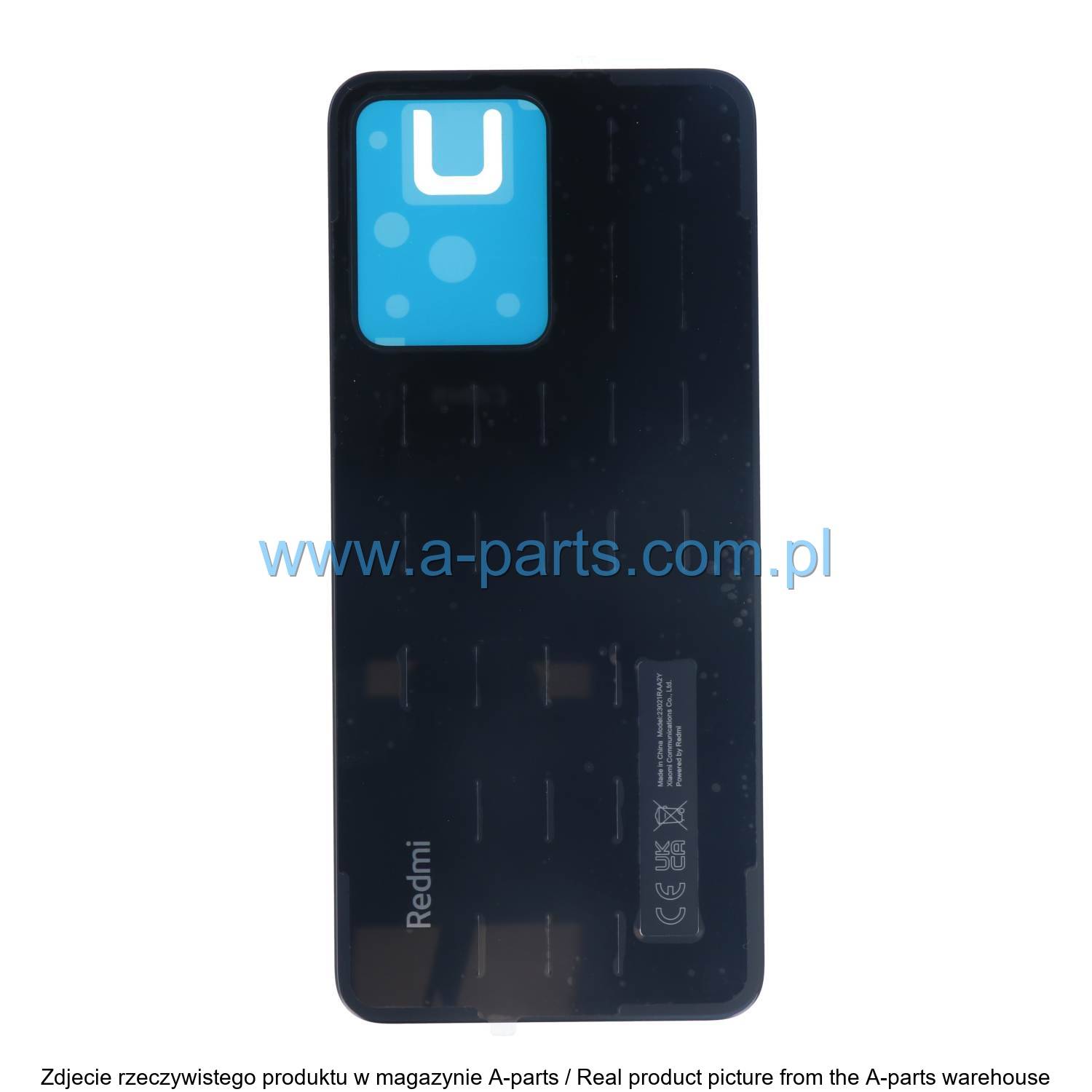 Battery Cover Xiaomi REDMI NOTE 12 4G Black / Black 1610111001072B (Original)