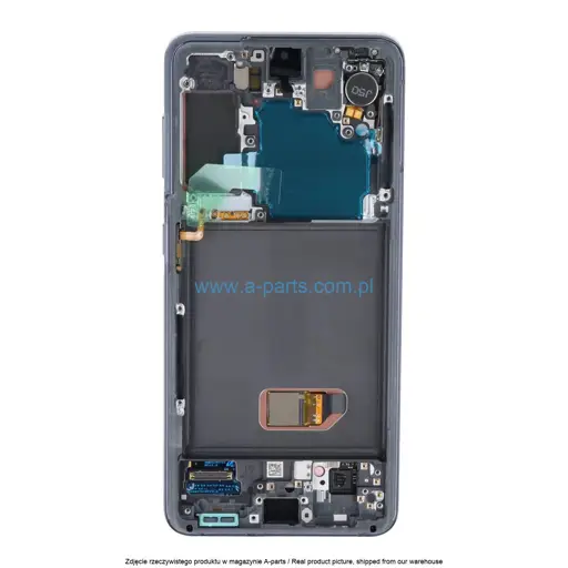 WYŚWIETLACZ LCD + EKRAN DOTYKOWY (BEZ KAMERY) SAMSUNG S21 5G SM-G991 - SZARY - GH82-24544A | GH82-27255A | GH82-27256A | GH82-27257A (ASSEMBLED)